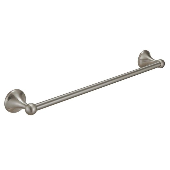 BWE Traditional 18 in. Brushed Nickel Wall Mounted Towel Bar - Picture 1 of 2